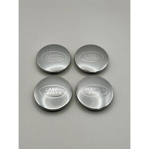 OEM Land Rover Wheel Center Caps Set of 4 62mm  LDB001 Silver Chrome